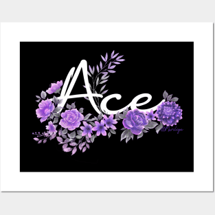 ace pride - black Posters and Art